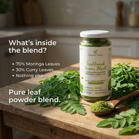 Traditional Greens Blend – Moringa & Curry Leaf Powder (150 g) 2