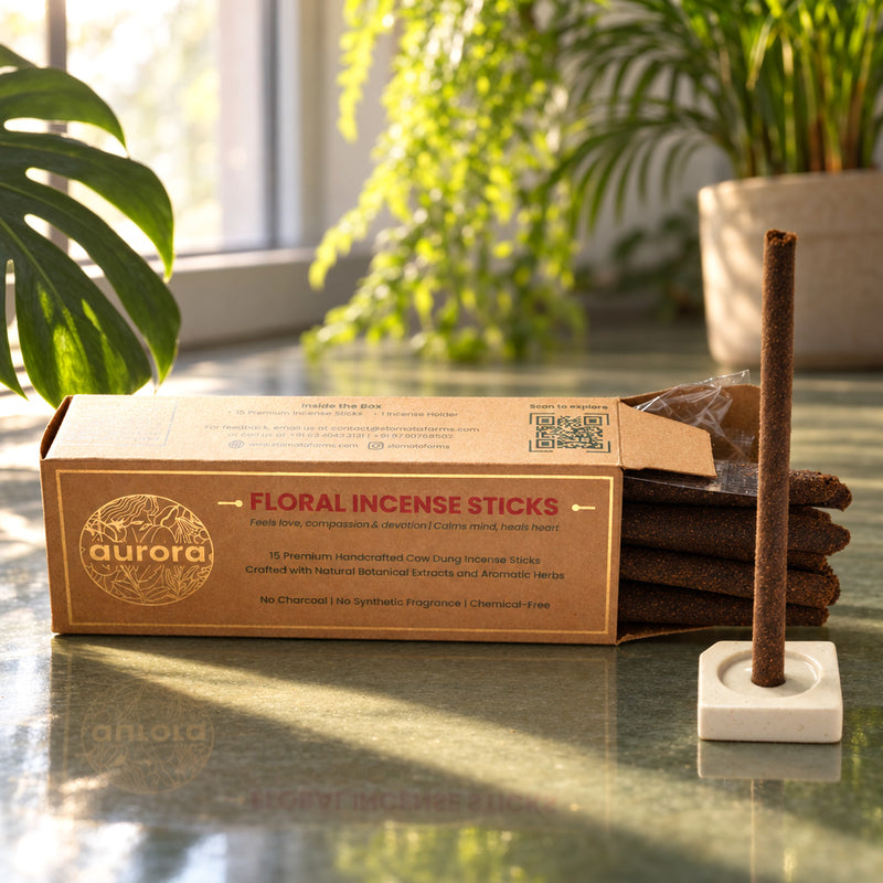 Aurora Floral Incense Sticks — Pack of 12