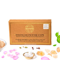 Aurora’s Dasangam Cow Dung Incense Cups – Pack of 3 2